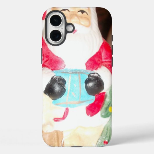 Klassieke Kerstman met Sneeuw | Nostalgische Kerst Case-Mate iPhone Case (Achterkant)