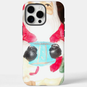 Klassieke Kerstman met Sneeuw Nostalgische Kerst iPhone 16 Pro Max Hoesje
