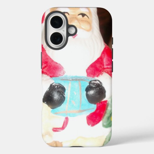 Klassieke Kerstman met Sneeuw | Nostalgische Kerst Case-Mate iPhone Case (Achterkant)