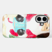 Klassieke Kerstman met Sneeuw | Nostalgische Kerst Case-Mate iPhone Case (Achterkant (horizontaal))