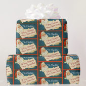 Klassieke Kerstman naar & van Kerstnamen toevoegen Cadeaupapier