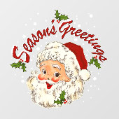 Klassieke Kerstman No 1 Raamsticker (Vel)