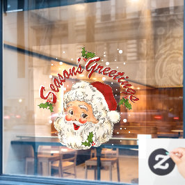 Klassieke Kerstman No 1 Raamsticker
