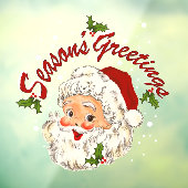 Klassieke Kerstman No 1 Raamsticker (Vel 3)