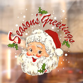 Klassieke Kerstman No 1 Raamsticker (Vel 2)