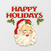 Klassieke Kerstman No 2 Raamsticker (Vel)
