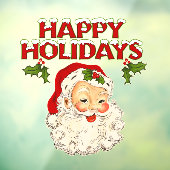 Klassieke Kerstman No 2 Raamsticker (Vel 3)