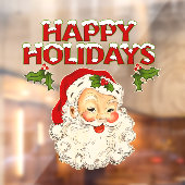Klassieke Kerstman No 2 Raamsticker (Vel 2)