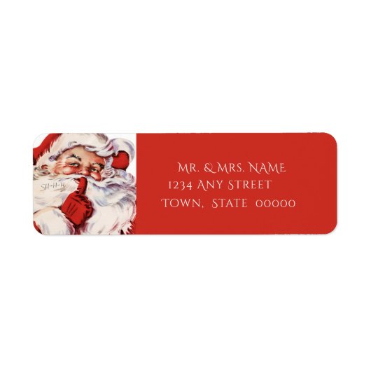 Klassieke Kerstman, Op Maat Etiket (Voorkant)