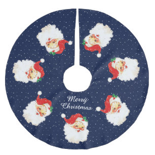 Klassieke Kerstman op marineblauw Kerstboom Rok