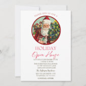 Klassieke Kerstman Open Huis Kaart (Voorkant)