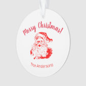 Klassieke Kerstman Ornament (voorkant)