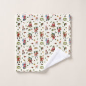 Klassieke Kerstman Persoonlijke Kerstmis Bad Handdoek (Wasdoekje)