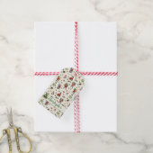 Klassieke Kerstman Persoonlijke Kerstmis Cadeaulabel (Met Touw)