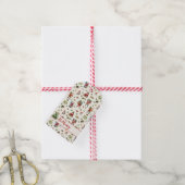 Klassieke Kerstman Persoonlijke Kerstmis Cadeaulabel (Met Touw)