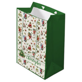 Klassieke Kerstman Persoonlijke Kerstmis Medium Cadeauzakje