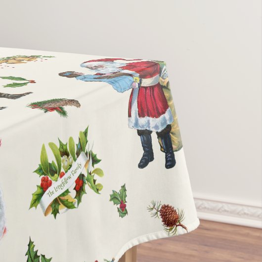 Klassieke Kerstman Persoonlijke Kerstmis Tafelkleed (Voorbeeld)