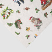Klassieke Kerstman Persoonlijke Kerstmis Tissuepapier (Detail)