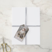 Klassieke Kerstman Prettig Kerstfeest Cadeaulabel (Met Touw)