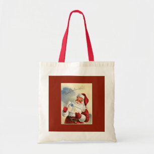 Klassieke Kerstman Prettig Kerstfeest voor Iederee Tote Bag