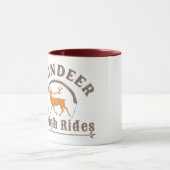 Klassieke Kerstman Rendier Slede Ritten Mok (Midden)