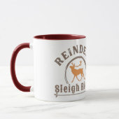 Klassieke Kerstman Rendier Slede Ritten Mok (Links)