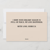 Klassieke Kerstman rendier slee Kerstmis Feestdagenkaart (Achterkant)