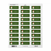 Klassieke Kerstman retouradres Etiket (Full Sheet)