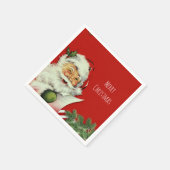 Klassieke Kerstman Rode Kerstfeest Servet (Hoek)