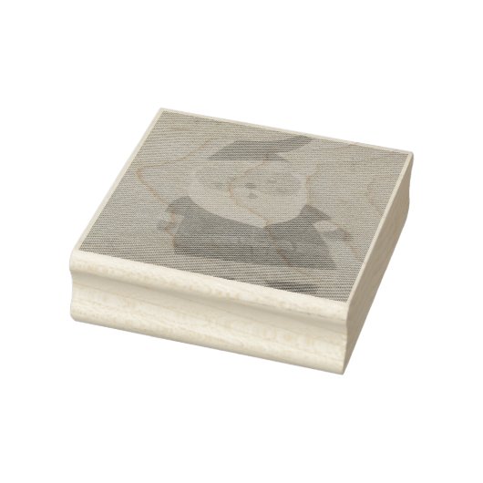 Klassieke kerstman rubberstempel (Stempel)