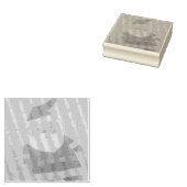 Klassieke kerstman rubberstempel (Gestempeld)