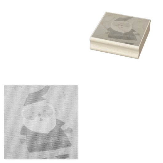 Klassieke kerstman rubberstempel (Gestempeld)