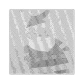 Klassieke kerstman rubberstempel (Afrduk)