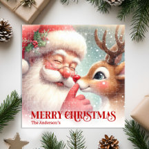 Klassieke Kerstman Rudolph Aangepaste Kinder Kerst