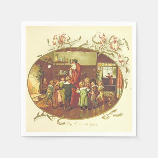 Klassieke Kerstman Servetten (Voorkant)