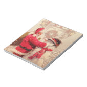 Klassieke Kerstman Sneeuwman Kerstfeest Notitieblok (Linkerzijde)