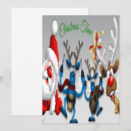 Klassieke Kerstman Tijd Feestdagenkaart