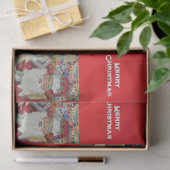 Klassieke Kerstman - Twee keer controleren Holiday Tissuepapier (Geschenk)