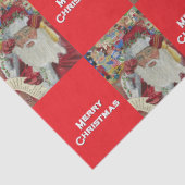 Klassieke Kerstman - Twee keer controleren Holiday Tissuepapier (Detail)