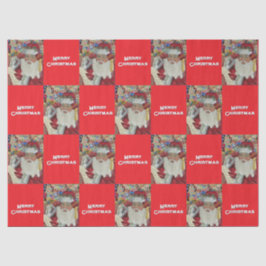 Klassieke Kerstman - Twee keer controleren Holiday Tissuepapier