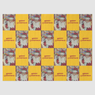 Klassieke Kerstman - Twee keer controleren Holiday Tissuepapier