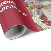 Klassieke Kerstman - Twee keer controleren Vakanti Cadeaupapier (Rol Hoek)