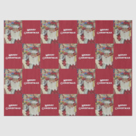 Klassieke Kerstman - Twee keer controleren Vakanti Tissuepapier
