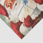 Klassieke Kerstman Victoriaans Groen Tissuepapier (Detail)