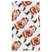 Klassieke Kerstman Victorian Santa Claus IJsschaat Klein Cadeauzakje (Achterkant)