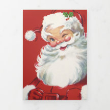 Klassieke Kerstman, vrolijk en knipogend