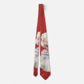 Klassieke Kerstman, vrolijk en knipogend Stropdas (Achterkant)