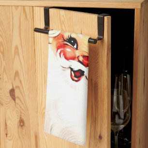 Klassieke Kerstman: Vrolijke Kerst Charme Theedoek