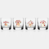 Klassieke Kerstman Whisky Glas (Achterkant)