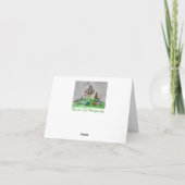 Klassieke Kerstmis Auto Feestdagen Kaart (Achterkant)